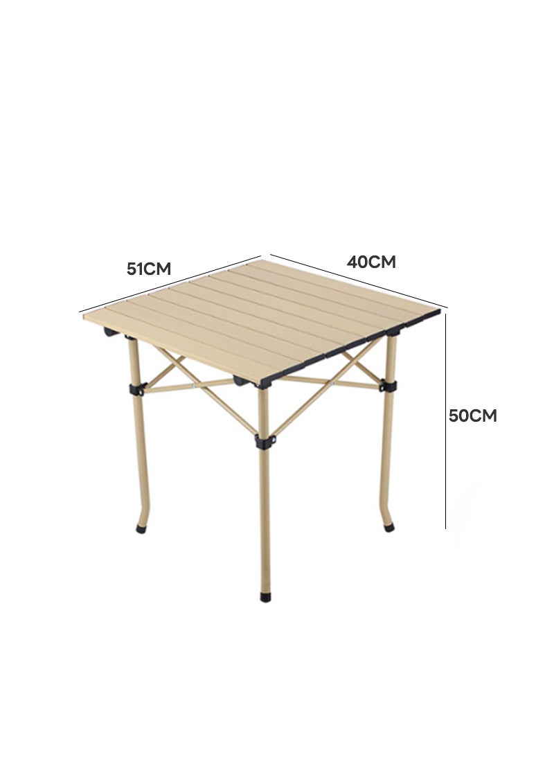 ETG 5-Piece Outdoor Camping Folding Table and Chair Convenience Set,1 Table and 4 Folding Chairs with Storage Bag  - Image 5