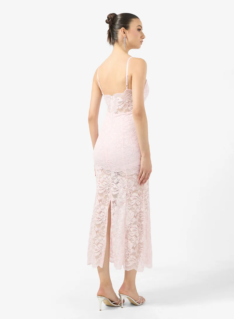 Ginger Boutique Strappy Lace Detail Dress