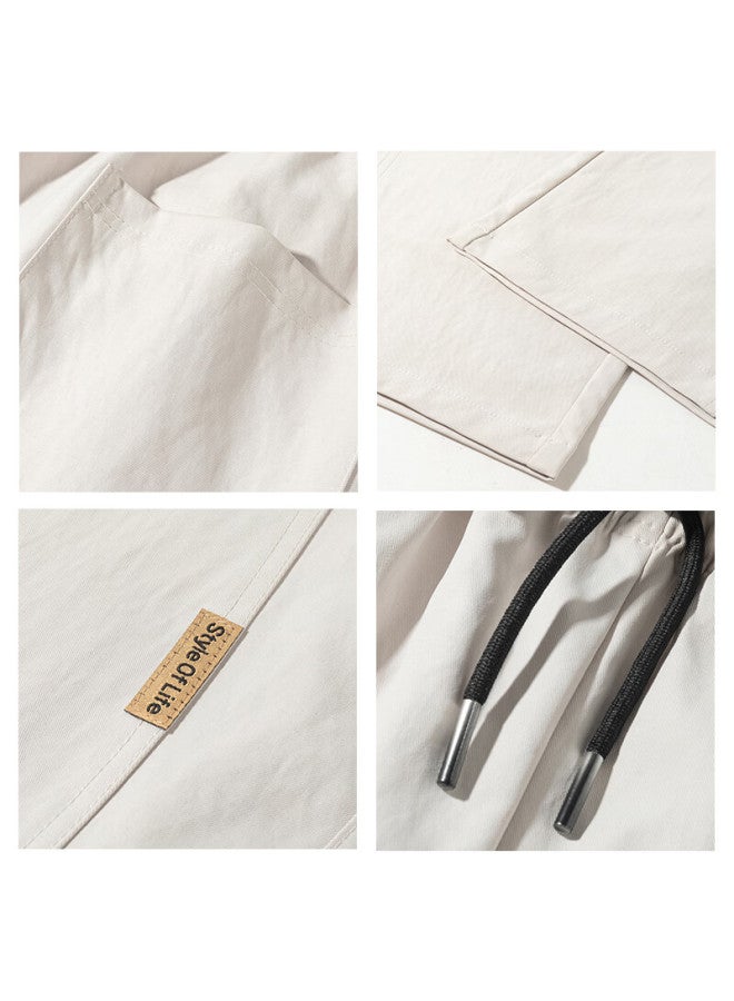 Clor American Style Casual Pants Spring Summer Loose Wide-leg Straight-leg Trousers For Men Cl89 Beige 4XL - Image 3