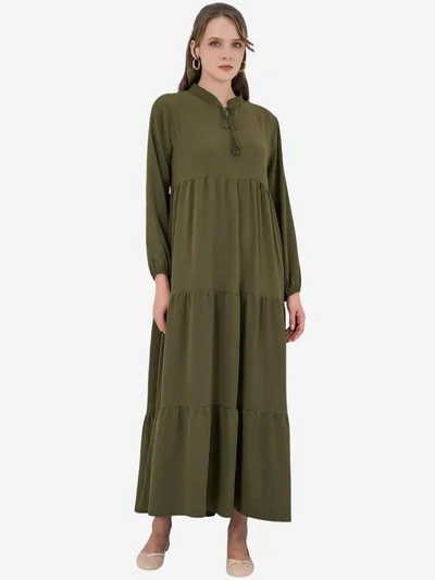 بيغ دارت فستان ماكسي فيسكوز من  مع فيونكة