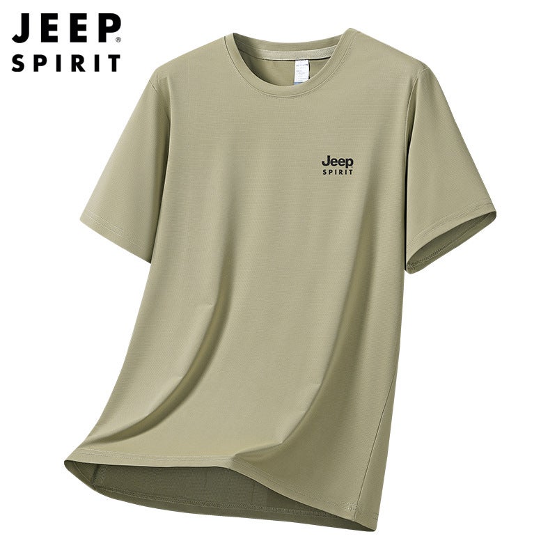 Men's Quick-Dry Ice Silk T-Shirt, Breathable, Soft and Skin-Friendly, Short Sleeve for Summer - Image 4