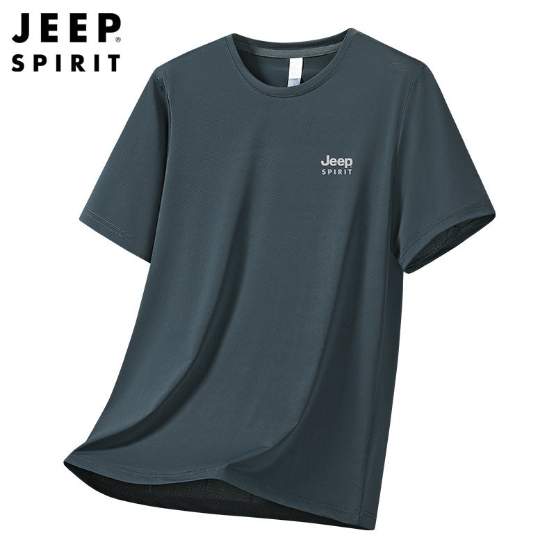 Men's Quick-Dry Ice Silk T-Shirt, Breathable, Soft and Skin-Friendly, Short Sleeve for Summer - Image 5