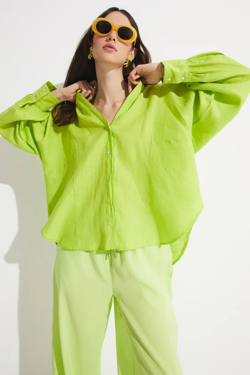 جون Exclusive 100% Linen Shirt
