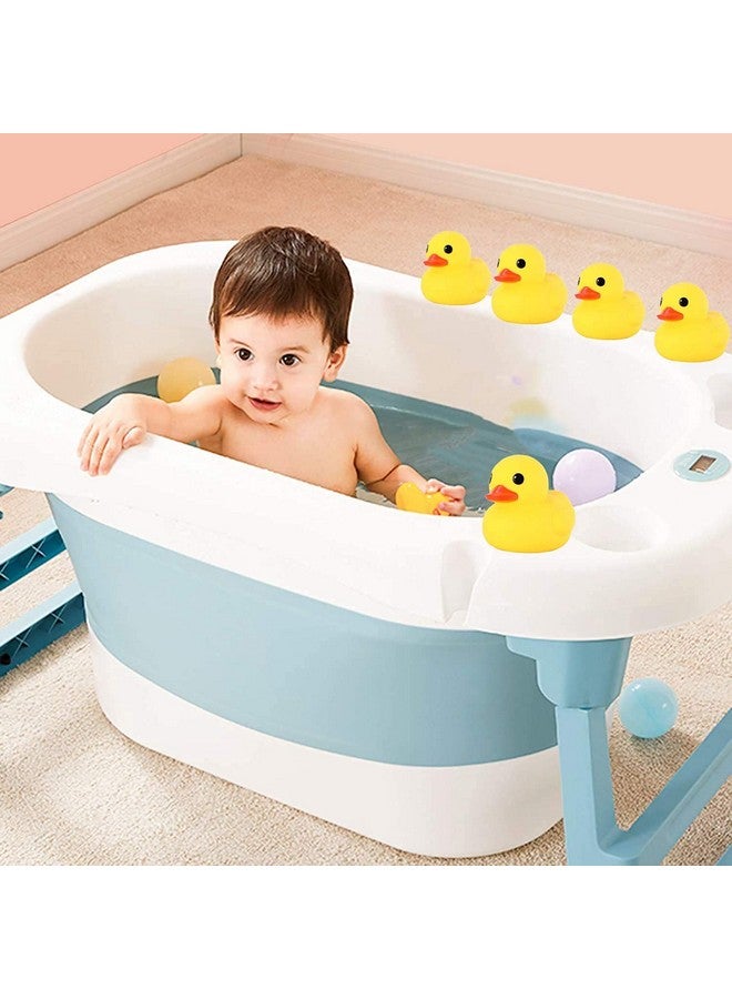 umbresen Yellow Rubber Ducks Preschool Bath Toys Bathtub Duckies Gift for Baby Shower Infants Toddlers Car Pool Float Halloween Adults Party Favors Carnival Decorations (Small Yellow 2.2''-12pcs) - Image 2