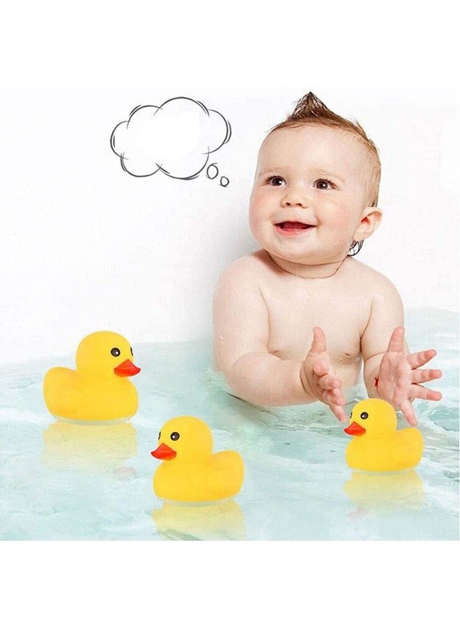 umbresen Yellow Rubber Ducks Preschool Bath Toys Bathtub Duckies Gift for Baby Shower Infants Toddlers Car Pool Float Halloween Adults Party Favors Carnival Decorations (Small Yellow 2.2''-12pcs) - Image 4