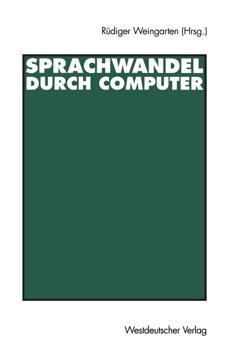 Sprachwandel Durch Computer