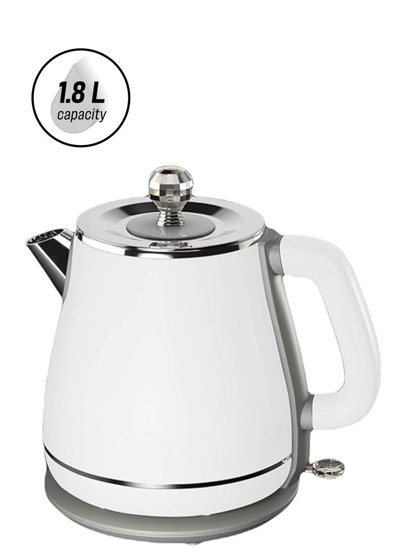 DANIM Stainless Steel Electric Kettle 1.8L with Double Layer Body & Detachable Lid YD-1830 Indicator Light Temperature Control with Overheat Protection - Image 1