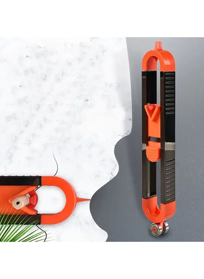 Orange Woodworking Tool Set Adjustable Curve Ruler Locking Mechanism Plastic Metal - Image 3