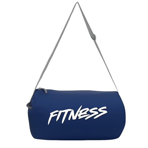 Myfav MY FAV Basic Duffle Polyester Bag for Men & Women | Gym Bag | Unisex Gym Bags | Adjustable Shoulder Strap | Side Mesh Pocket | Gym Duffle Bag | Capacity – 21 litres (Navy Blue) - Image 1