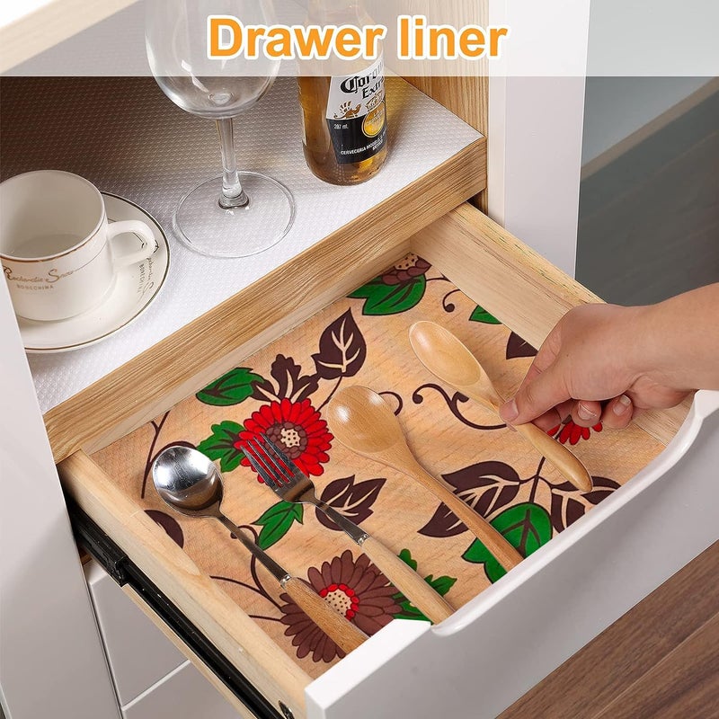Vocal Store Anti-Slip Kitchen Cabinet Drawer Shelf Mat Liner Sheets Textured Multipurpose 5 Meter Roll, Brown - CDOJ9-P33-5M - Image 5