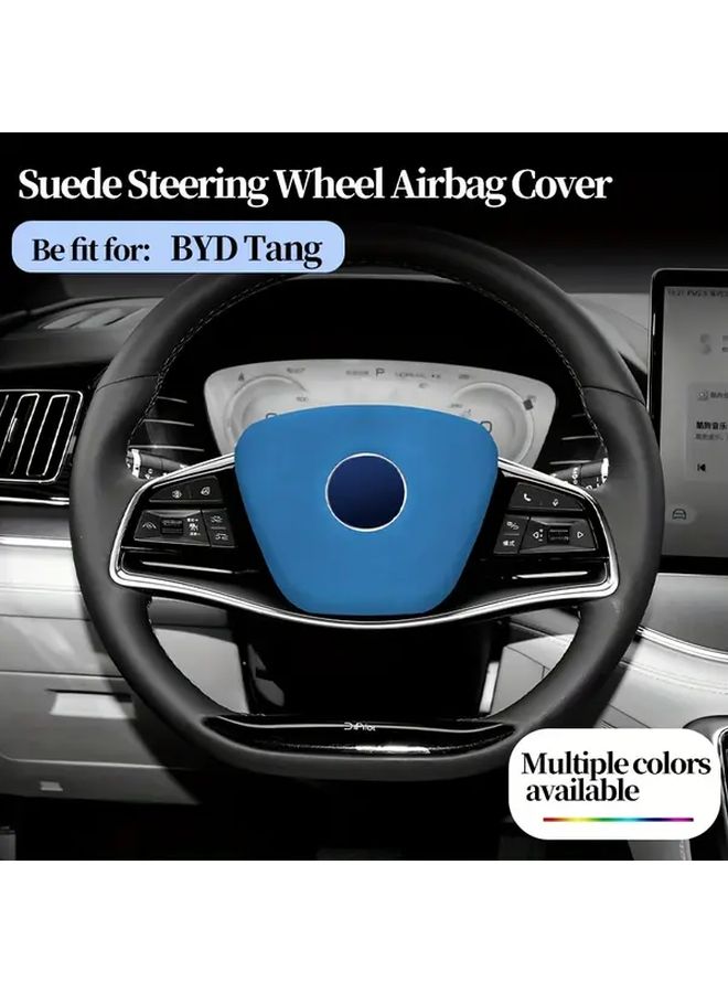 Moss Green Steering Wheel Airbag Cover For BYD Tang Anti Slip Decor Scratch Protection Car Interior Accessory - Image 1