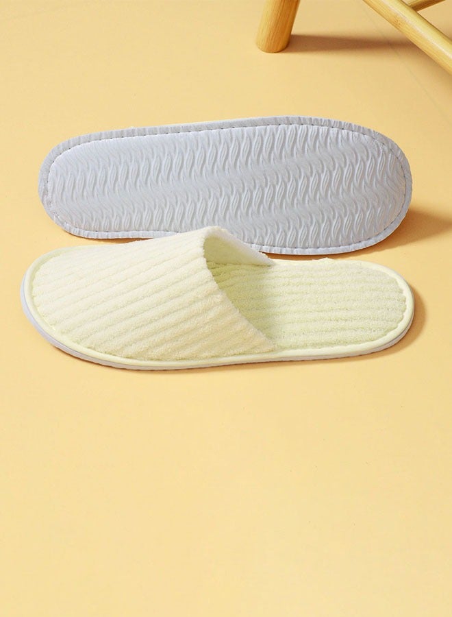 Hanayo 5 Pairs Disposable Slippers Soft SPA Slippers Casual Non-Slip Hotel Slippers for Hotel Travel Guest and Home(Multicolour) - Image 4