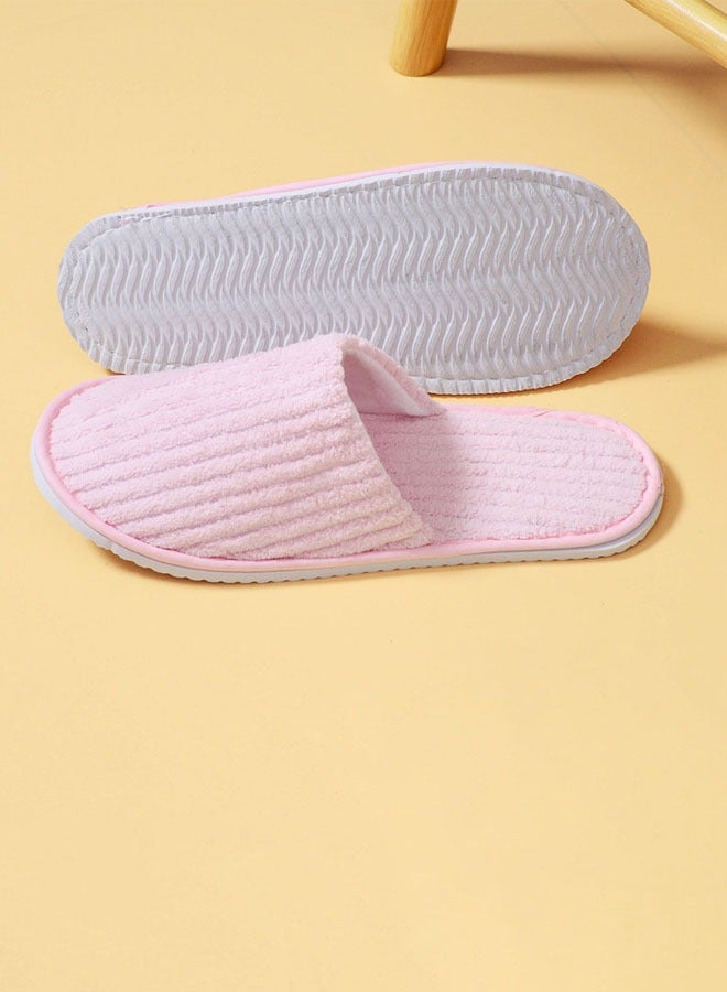 Hanayo 5 Pairs Disposable Slippers Soft SPA Slippers Casual Non-Slip Hotel Slippers for Hotel Travel Guest and Home(Multicolour) - Image 5