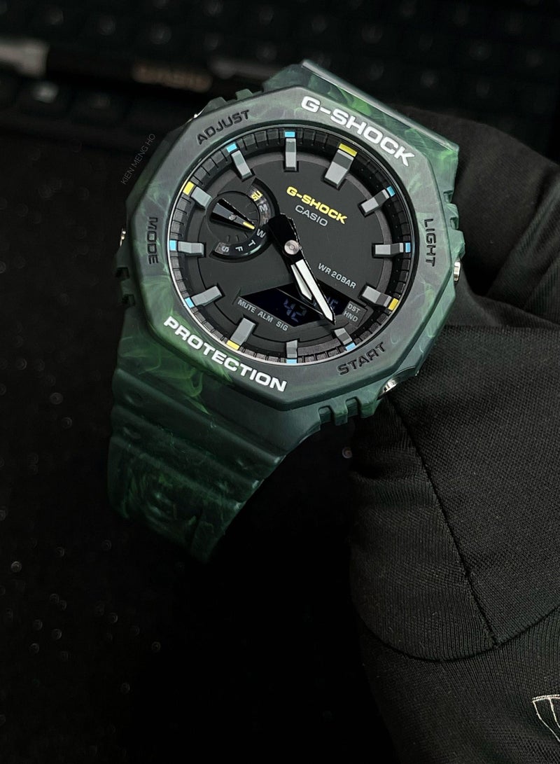 CASIO G-Shock Analog-Digital Watch for men Water Resistant GA-2100FR-3ADR - Image 3