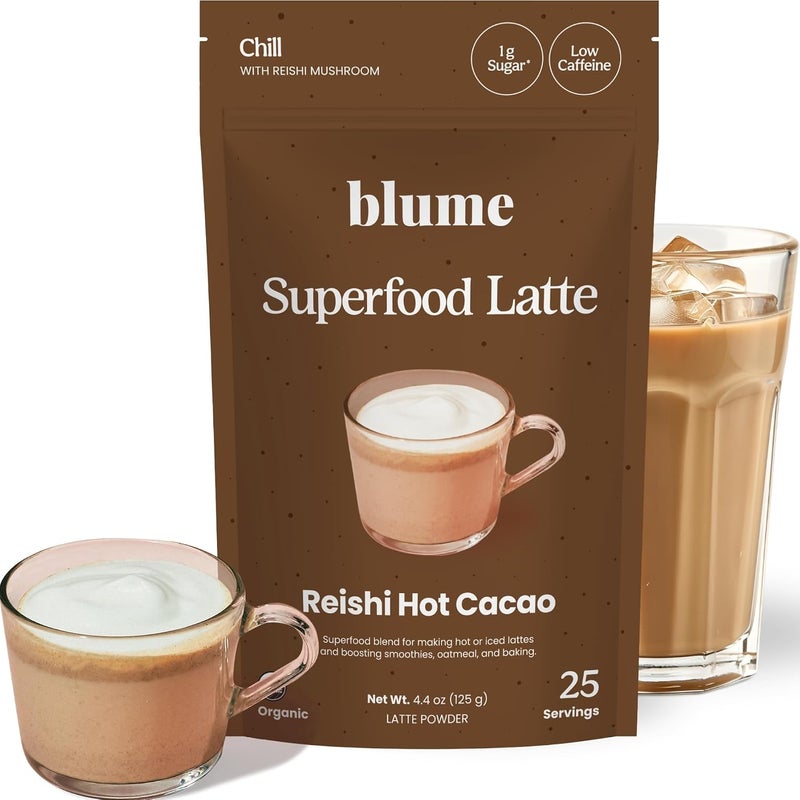 Blume Reishi Hot Cocoa Blend - Stress Soothing Superfoods Mushroom Latte - Image 1