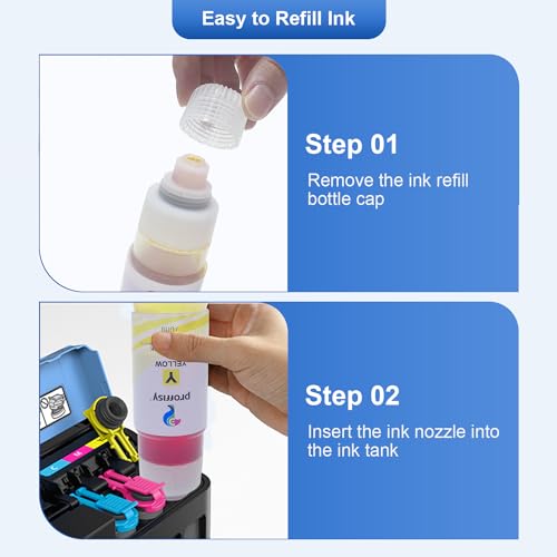 proffisy G Series GI70 Ink Refill, Compatible with Canon Pixma GM2070, GM4070, G5070, G6070, G7070(4 Color) - Image 5