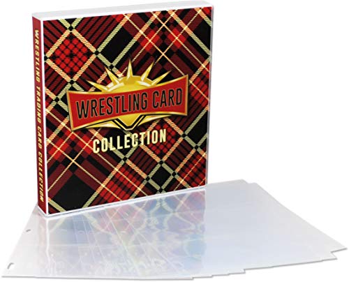 UniKeep WWE WrestleMania Themed Collectible Card Storage Binder Comes With 20 Card Pages Tartan - Image 1