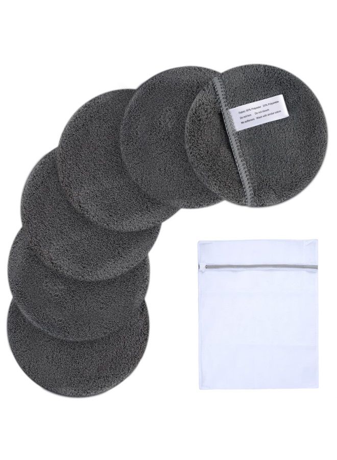 SUNLAND Reusable Makeup Remover Pads for Face,Eyes,Lips Microfiber Face Cleansing Gloves Washable Makeup Remover Cloth with Laundry Bag Rounds Pads - Image 1