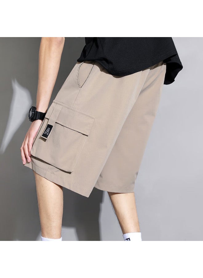 I'm David Men's Cargo Shorts, Summer Loose Fit, Trendy Sports Casual Wear, Men's Knee-length Shorts, Black, XL - Image 4