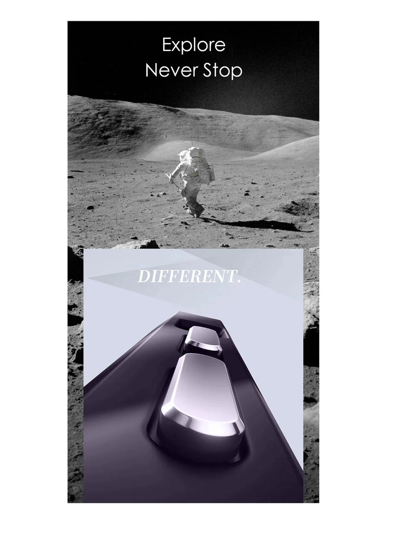 Wtech Silicone Magsafe With Large Finger Hand Ring Grip Raised Bavel Camera Hole With Lens Protectors Case Cover For Apple iPhone 15 Pro Max 2023 Eggplant Purple - Image 4