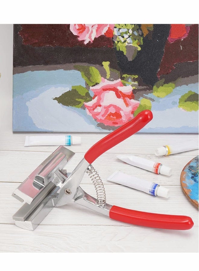 Professional Canvas Pliers, 4-3/4 inch Wide Jaw Canvas Pliers with Non-Slip Spring Return Handle and Rubber Pads  - Image 5