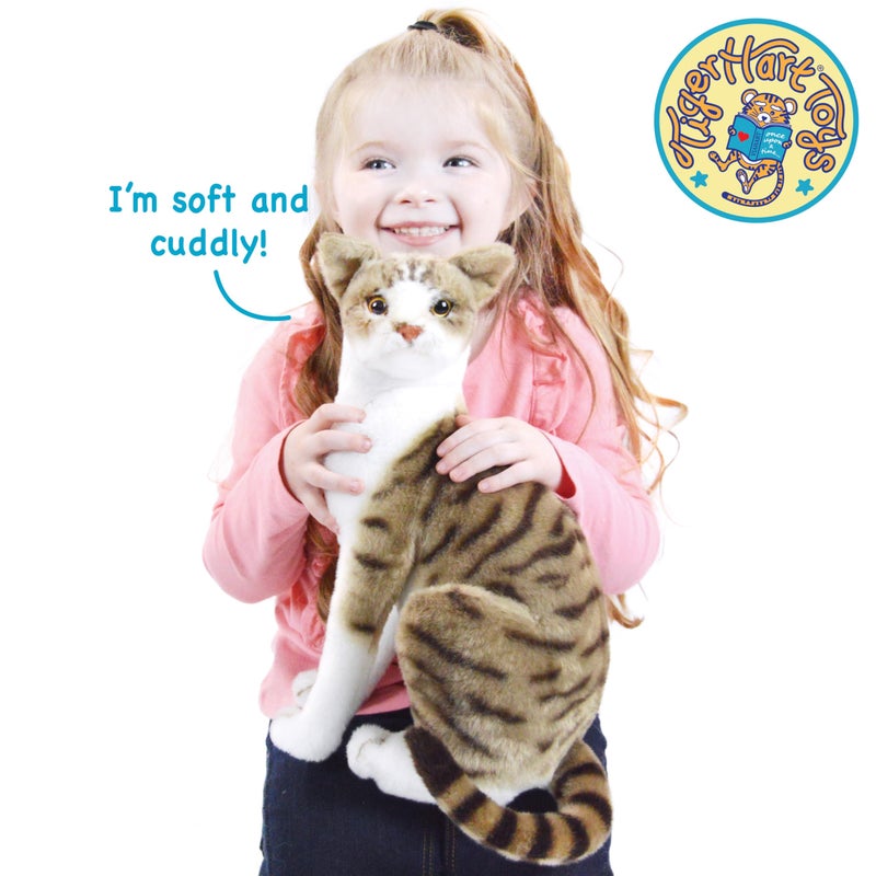 TigerHart Amy The American Shorthair Cat - 14 Inch Stuffed Animal Plush - Image 2