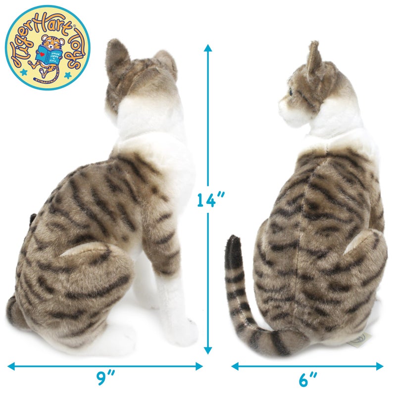 TigerHart Amy The American Shorthair Cat - 14 Inch Stuffed Animal Plush - Image 4