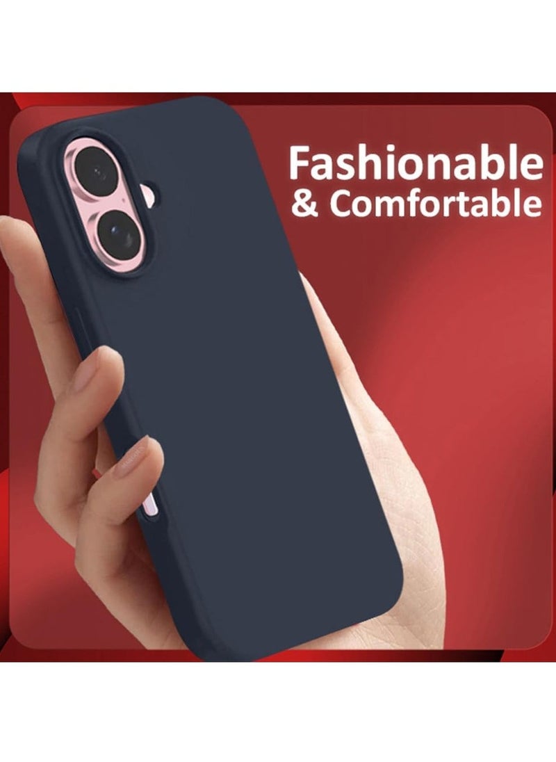 Raxoom Liquid Silicone Case for iPhone 16 - Ultra Slim Design with Soft Anti-Scratch Microfiber Lining & Drop Protection - Image 5
