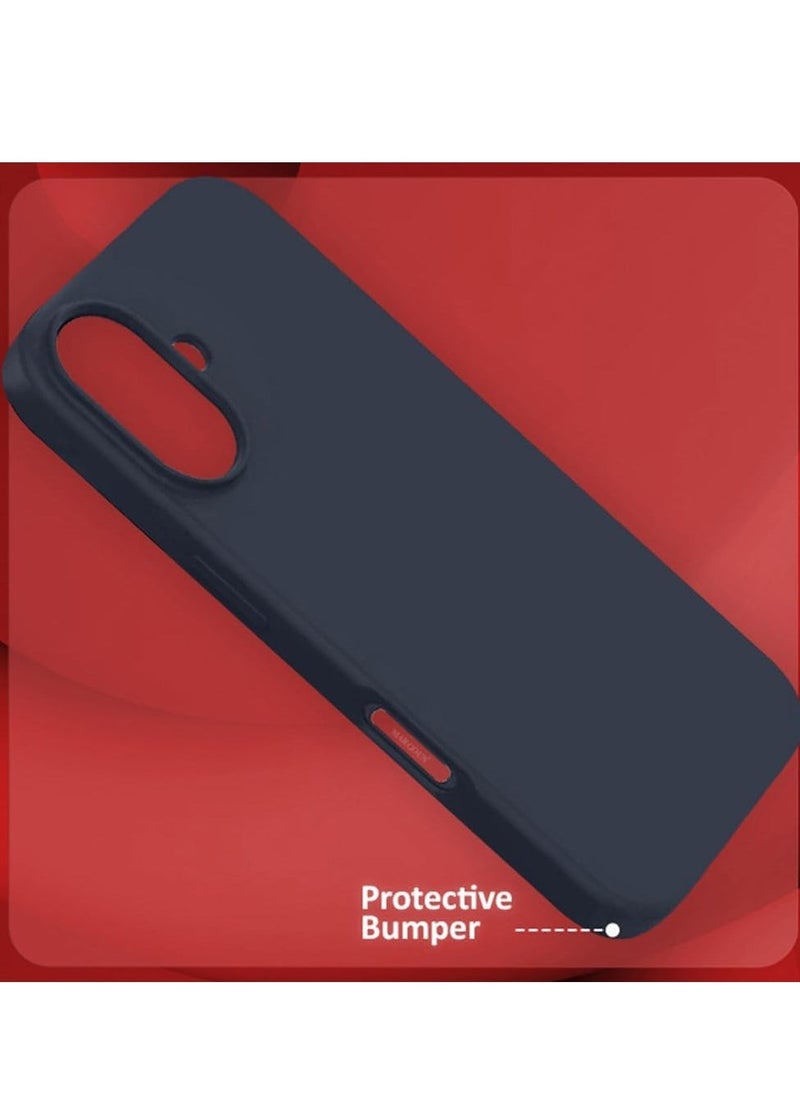 Raxoom Liquid Silicone Case for iPhone 16 - Ultra Slim Design with Soft Anti-Scratch Microfiber Lining & Drop Protection - Image 3