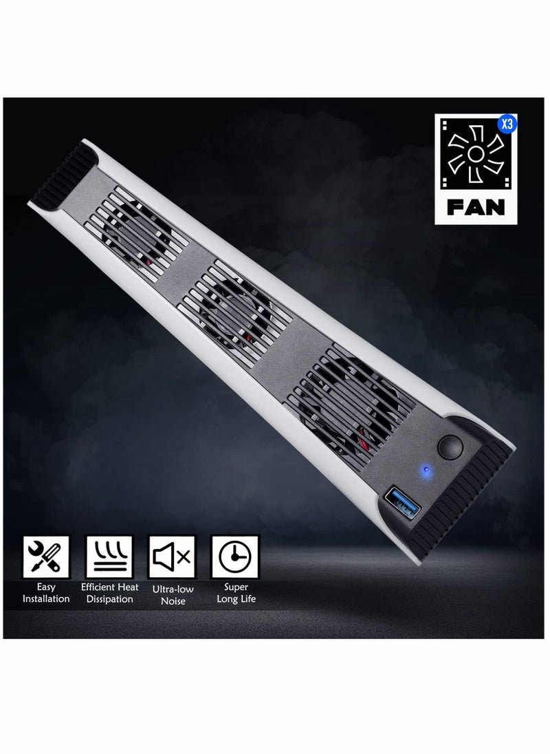 Y&D - Cooling Fan for Playstation 5, External Efficient Low-Noise System, Compatible with PS 5 Disc and Digital Editions - Image 1
