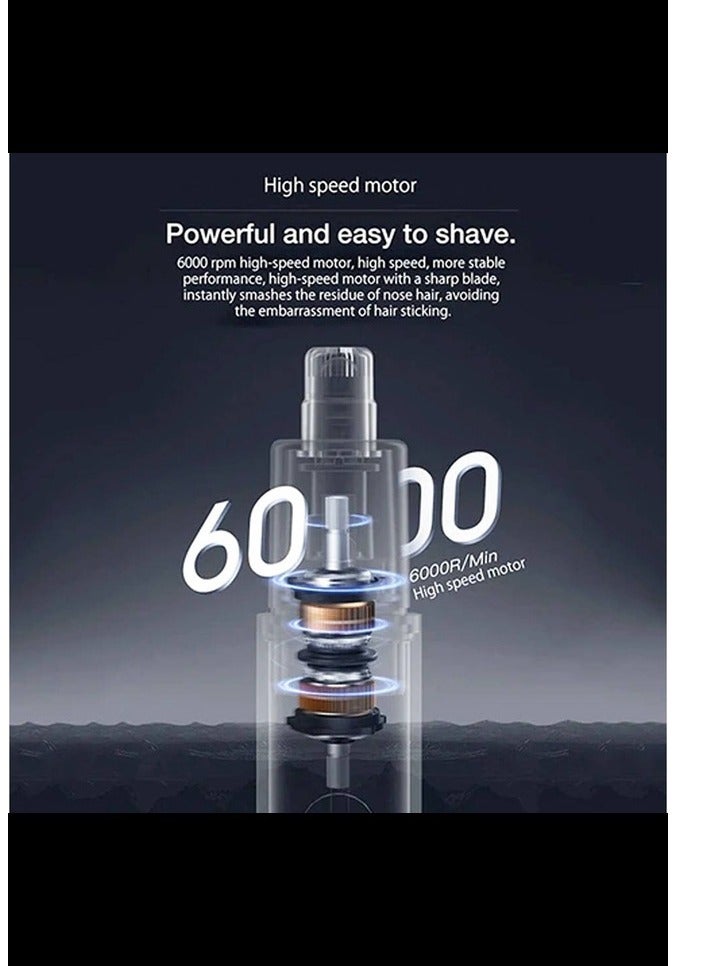 إنشن ماكينة إزالة شعر الأنف والأذن ENCHEN EN001 – قابلة لإعادة الشحن بمنفذ Type-C، محرك بسرعة 6000 دورة في الدقيقة، هادئة، ضمان 6 أشهر - Image 3