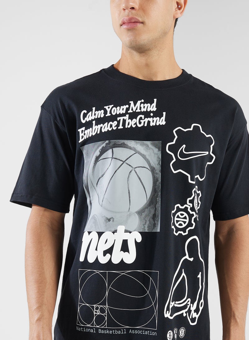 Nike Brooklyn Nets Max90 T-Shirt - Image 3