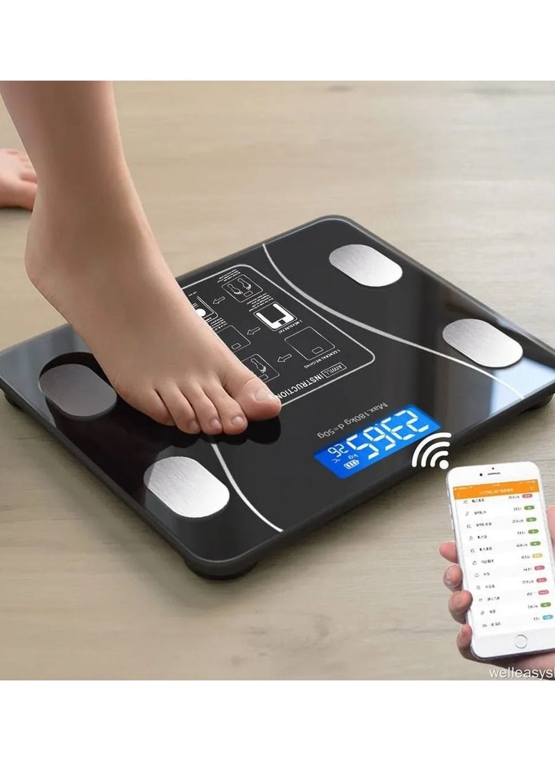 Bastec - A Smart Electronic Scale For Measuring Weight And Fat With A Digital Screen And The Ability To Connect To Smart Phones - Image 1