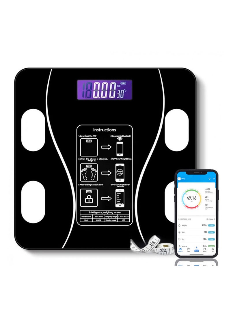Bastec - A Smart Electronic Scale For Measuring Weight And Fat With A Digital Screen And The Ability To Connect To Smart Phones - Image 1