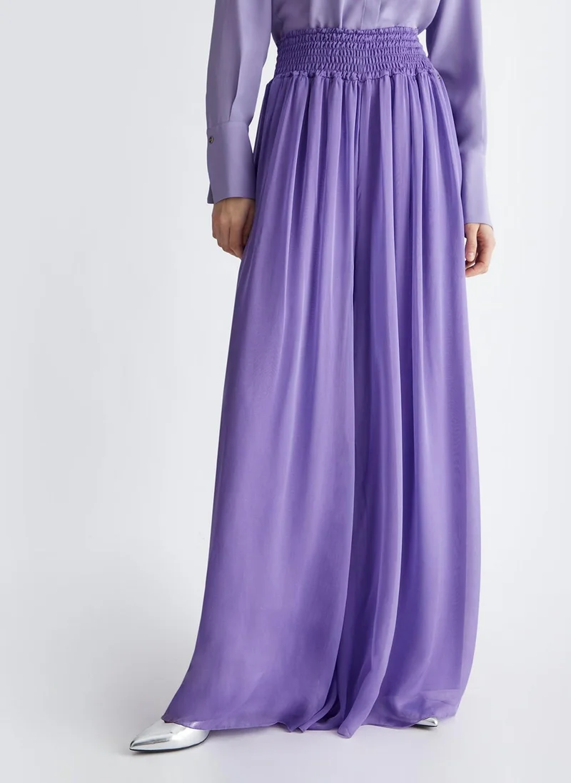 Liu Jo Silk-blend trousers