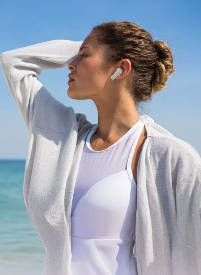 GREEN LION Cairo Wireless Earbuds with ENC & TWS Technology, 4 Hours Playtime, Type-C Charging Port, Bluetooth Version 5.3, IPX4 Water Resistance Level, Hands-Free Calls, Multifunction Touch - Desert Titanium  - Image 2