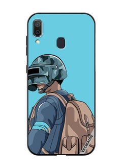 Protective Case Cover For Samsung Galaxy A30 Helmet And In Military Uniform Design Multicolour