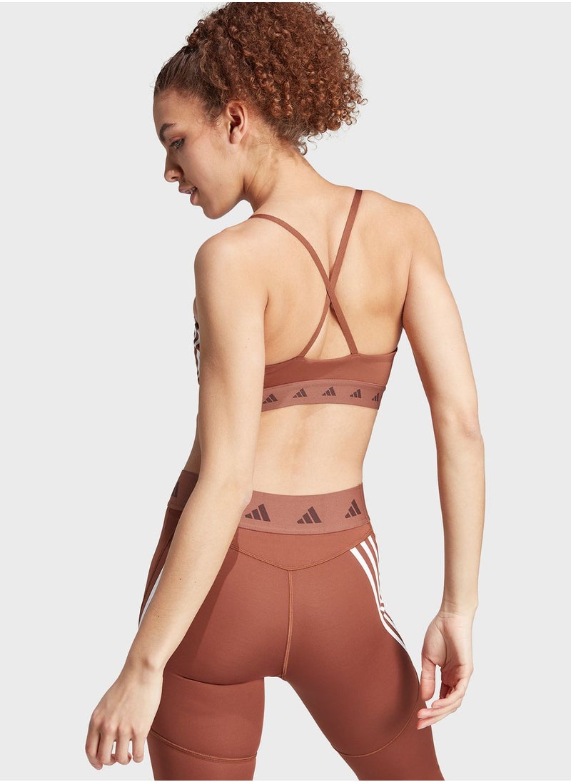 Adidas - Aeroreact Hyperglam Light Support Bra - Image 1