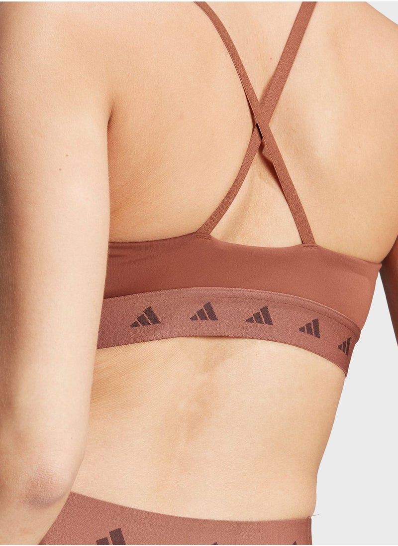 Adidas - Aeroreact Hyperglam Light Support Bra - Image 1