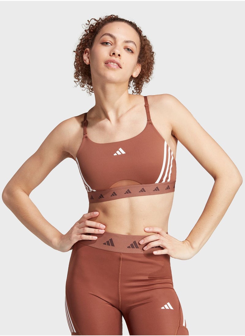 Adidas - Aeroreact Hyperglam Light Support Bra - Image 1