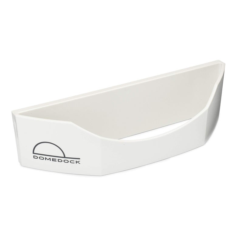 Dome Dock The ORIGINAL DomeDock! American, patented, Wall Mount Rack 20 Ball Cap Storage. Compact Hat Organization System. Made and Shipped in USA. (Single, White) - Image 2