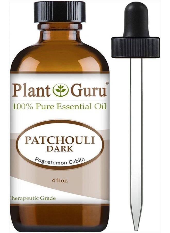 Plant Guru Patchouli Essential Oil (Dark) 4 oz 100% Pure Undiluted Therapeutic Grade.  - Image 1