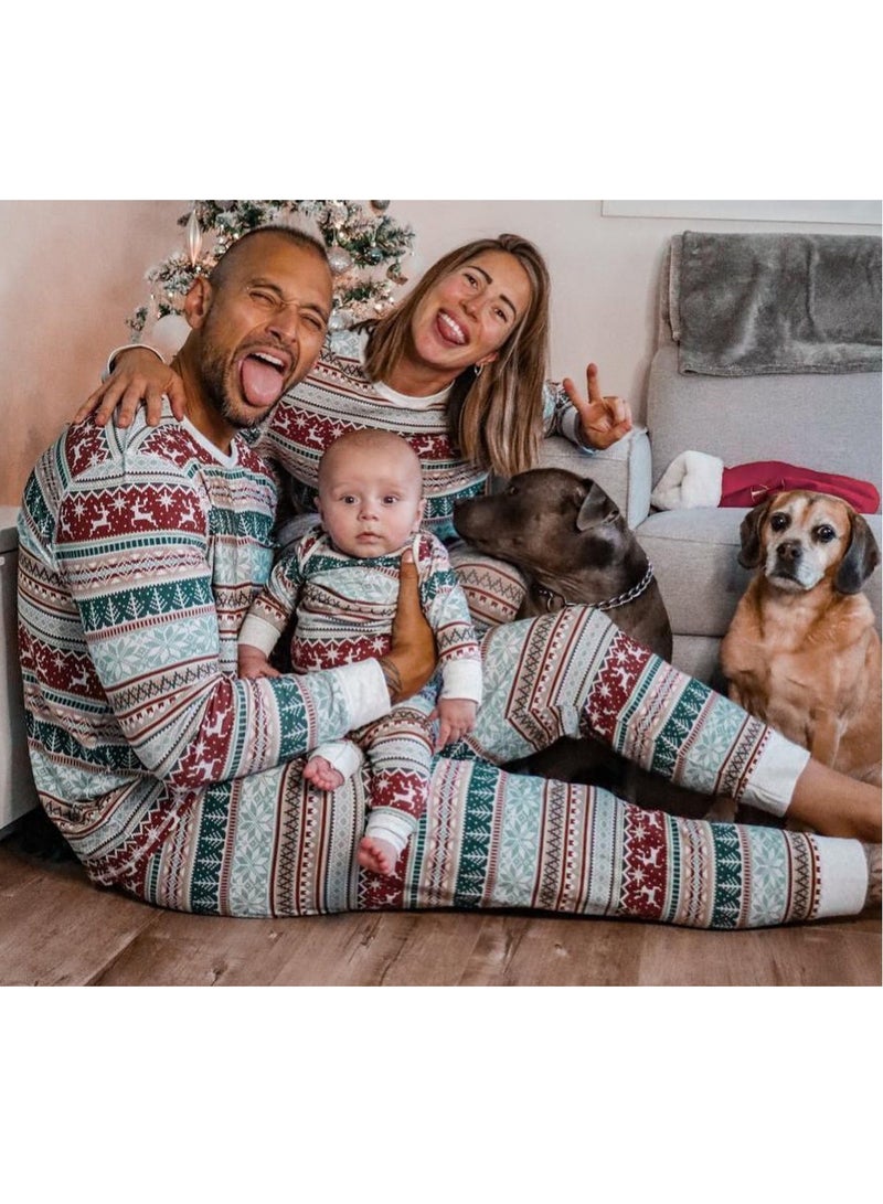 Kids Family Matching Pajamas Matching Outfits Soft Long Sleeve Festive Pajama Sets for Women Men Couples and Kids Family Set (Women)  - Image 3