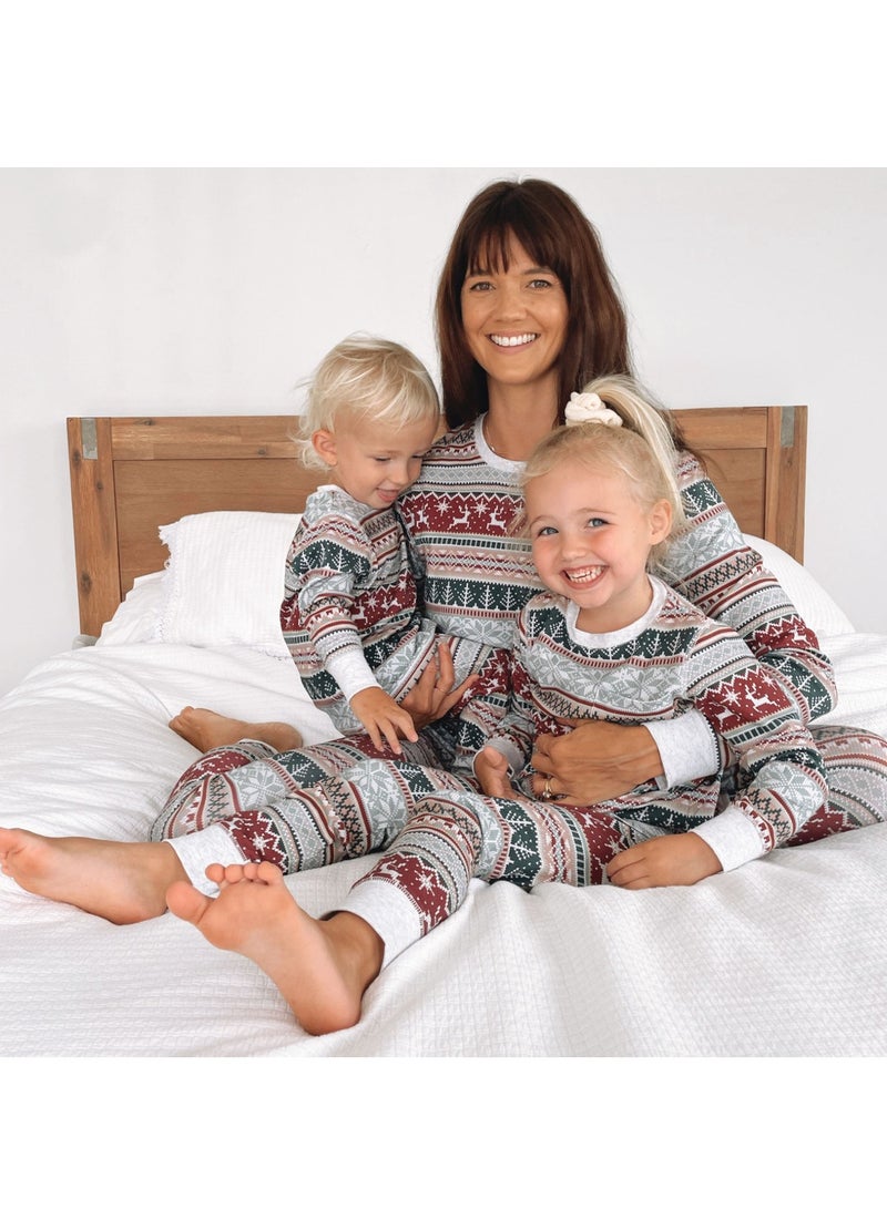 Kids Family Matching Pajamas Matching Outfits Soft Long Sleeve Festive Pajama Sets for Women Men Couples and Kids Family Set (Women)  - Image 5