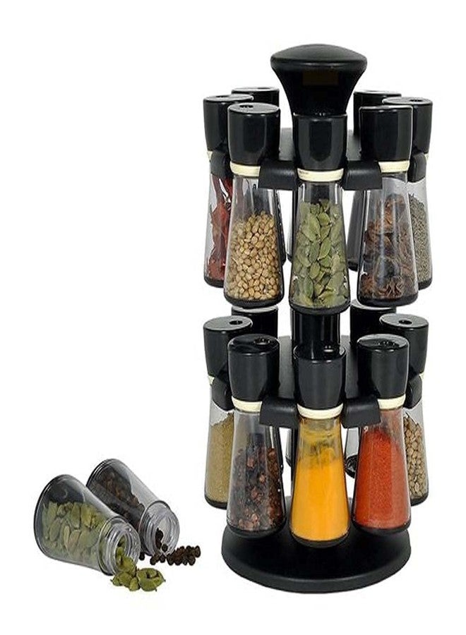 BBD kitchen shop Multipurpose Revolving Plastic Spice Rack Masala Rack Masala Organiser (Pack of 16 Pcs) - Image 2