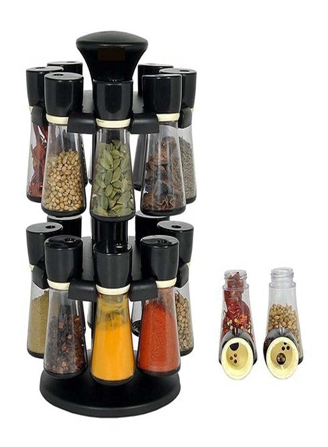 BBD kitchen shop Multipurpose Revolving Plastic Spice Rack Masala Rack Masala Organiser (Pack of 16 Pcs) - Image 1