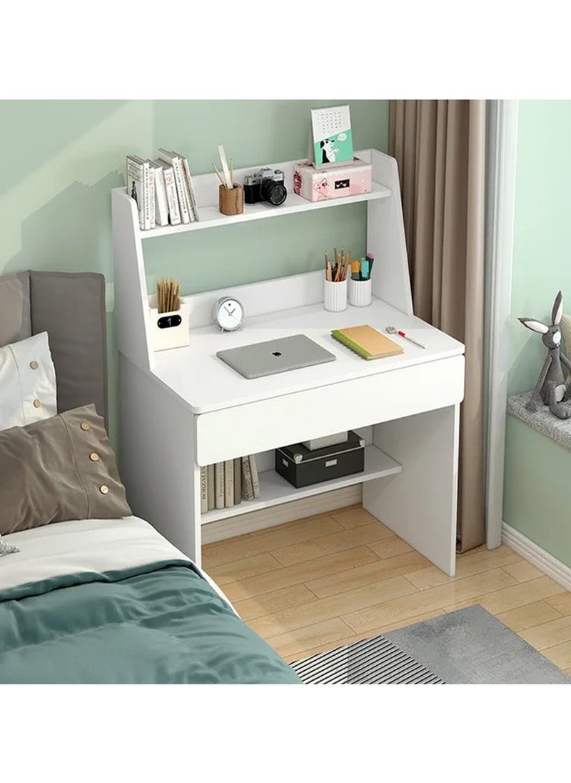 DubaiGallery Modern Hutch Desk with Wood Top and No Distressing Design - Ideal for Small Spaces - Without Chairs  - Image 3