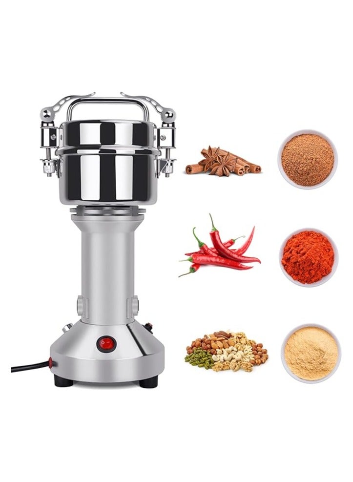 Electric Grain Grinder 200g High Speed Spice Herb Grinder Mill Pulverizer with 3 Blades Stainless Steel Powder Machine for Dry Spices Herbs Grains Coffee Seeds Rice Corn Pepper - Image 1