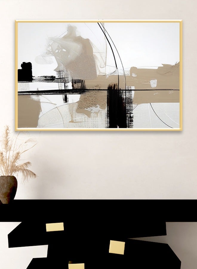4gdran Canvas Wall Art For Wall Decoration Abstract Design With A Hollow Frame Size 120x80cm One Piece  - Image 1