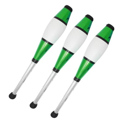 Zeekio Pegasus Juggling Club Set Premium Quality Beginner to Pro Set of 3 All Green - Image 5